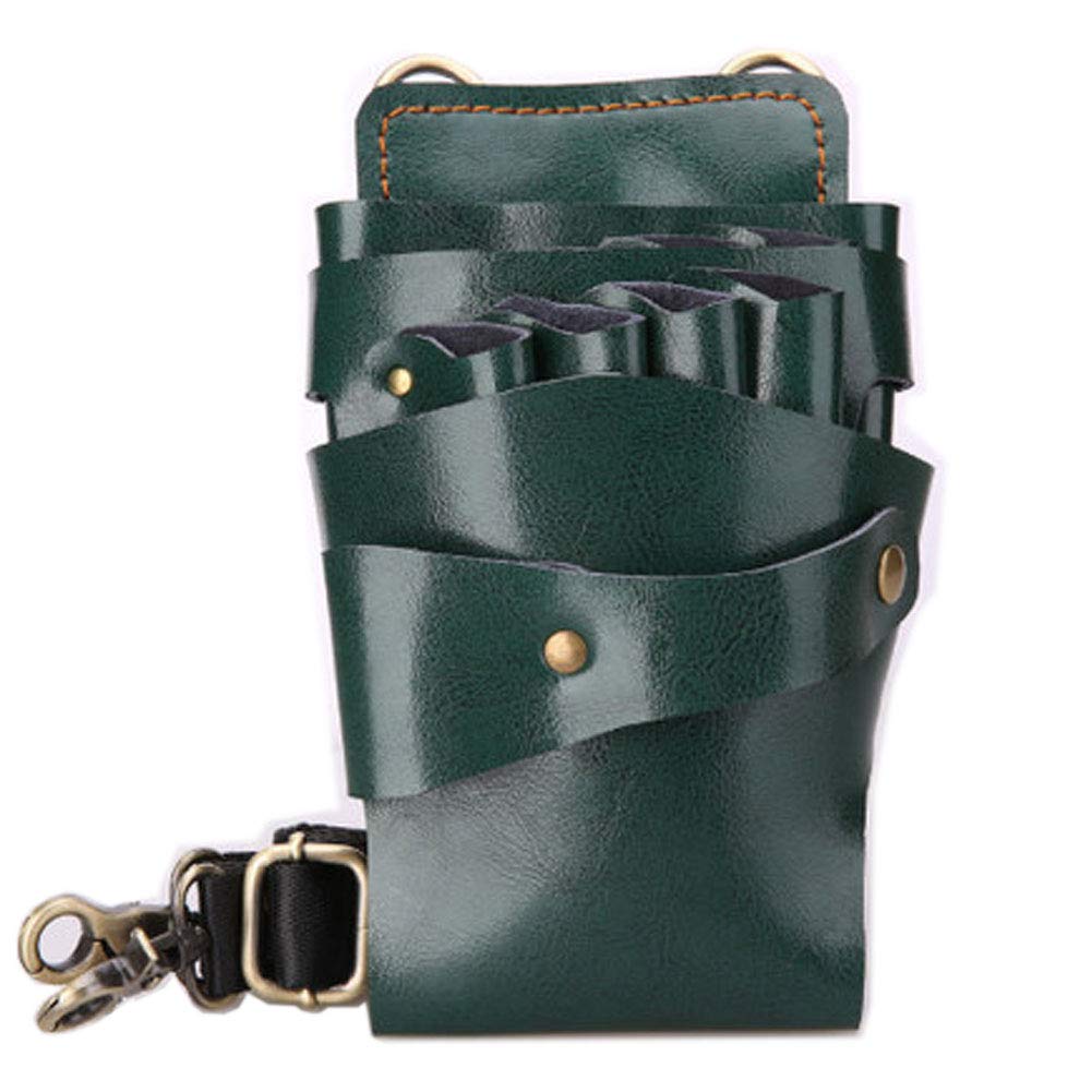 Amazon | CAMOAR 本革 シザーケース 大容量 9丁 ハサミ収納 美容師